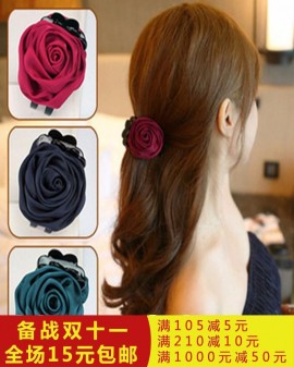Kẹp tóc hoa hồng mẫu Hàn Quốc