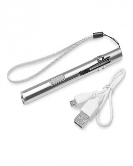 Đèn pin mini cầm tay sạc USB tiện lợi (13x1,3cm)