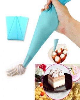 1 Túi bắt bông kem - Dụng cụ trang trí bánh kem (Màu xanh)